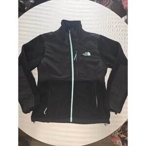 The North Face Black Fleece Jacket with Teal Zippers